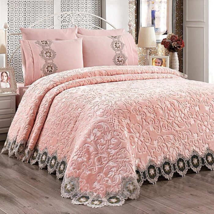 Rose Lace Blanket Set – Bedspread Set