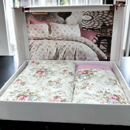 Floral Pattern Duvet Cover Set – Double Size