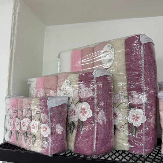 18-Piece Bridal Towel Set – 100% Cotton