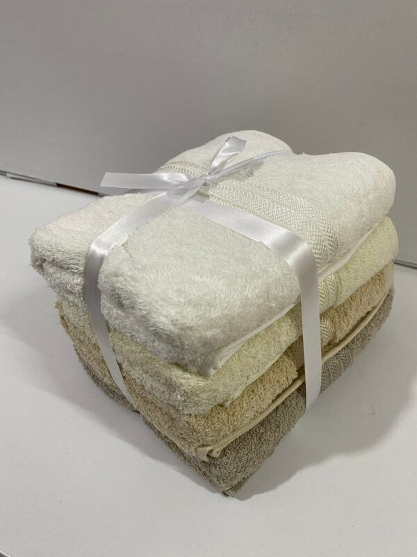 3-Piece Towel Set 30×50 cm – 100% Cotton