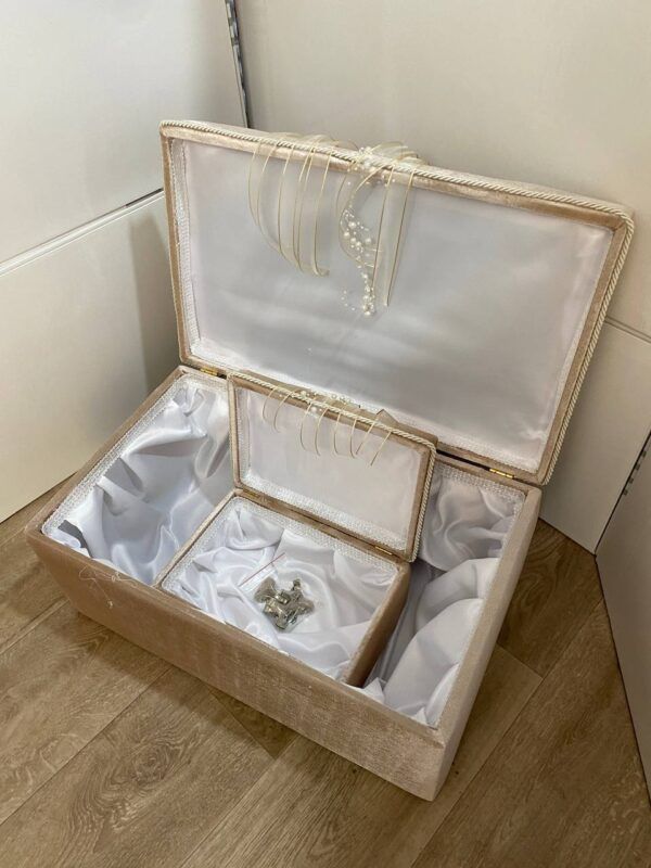 Double Decorative Bridal Storage Chest Set