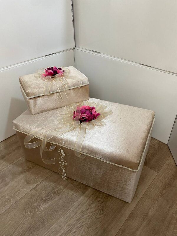 Double Decorative Bridal Storage Chest Set
