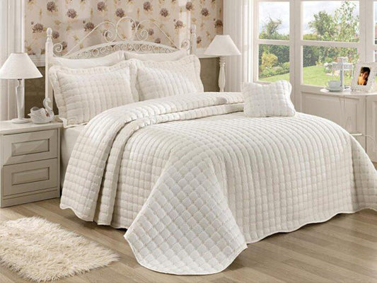 4-Piece Derya Quilted Bedspread Set