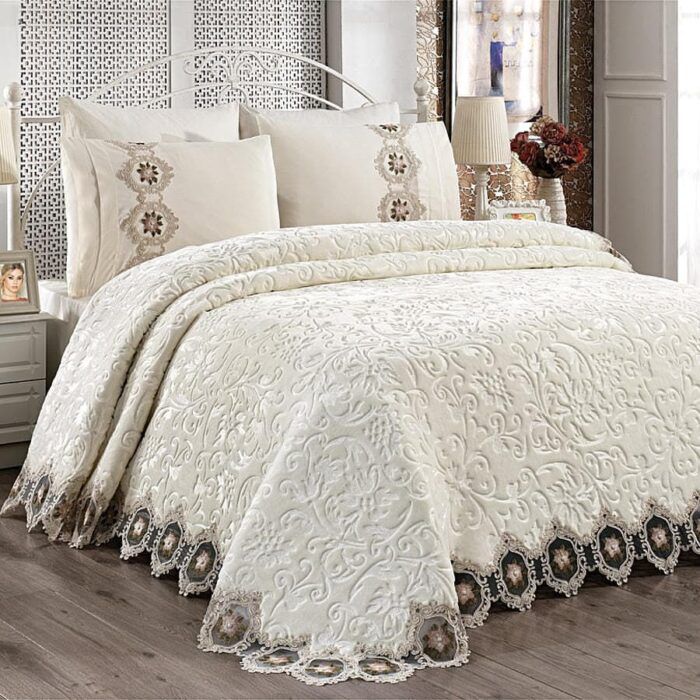 Rose Lace Blanket Set –  Bedspread Set