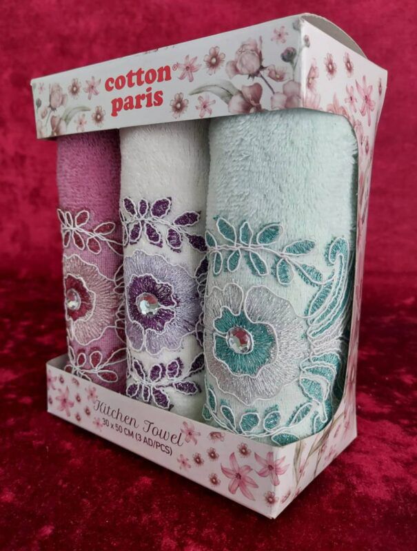 3-Piece Kitchen Towel Set – 100% Cotton