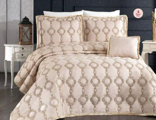 Elmas Cotton Bedspread Set – Luxury Quilted Bedding Set