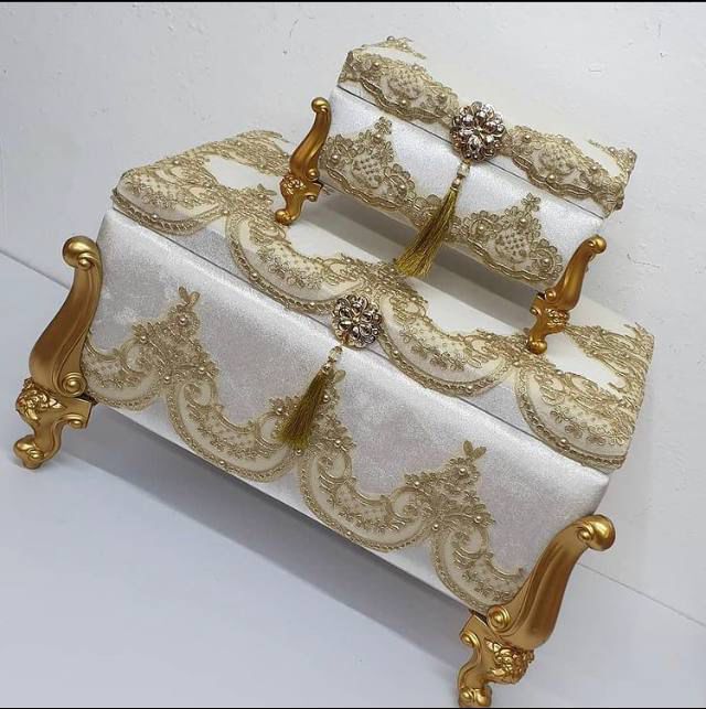 Double Decorative Bridal Storage Chest Set
