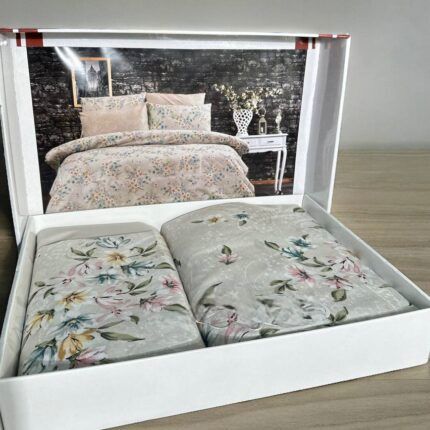 Patterned Duvet Cover Set Double Size v18