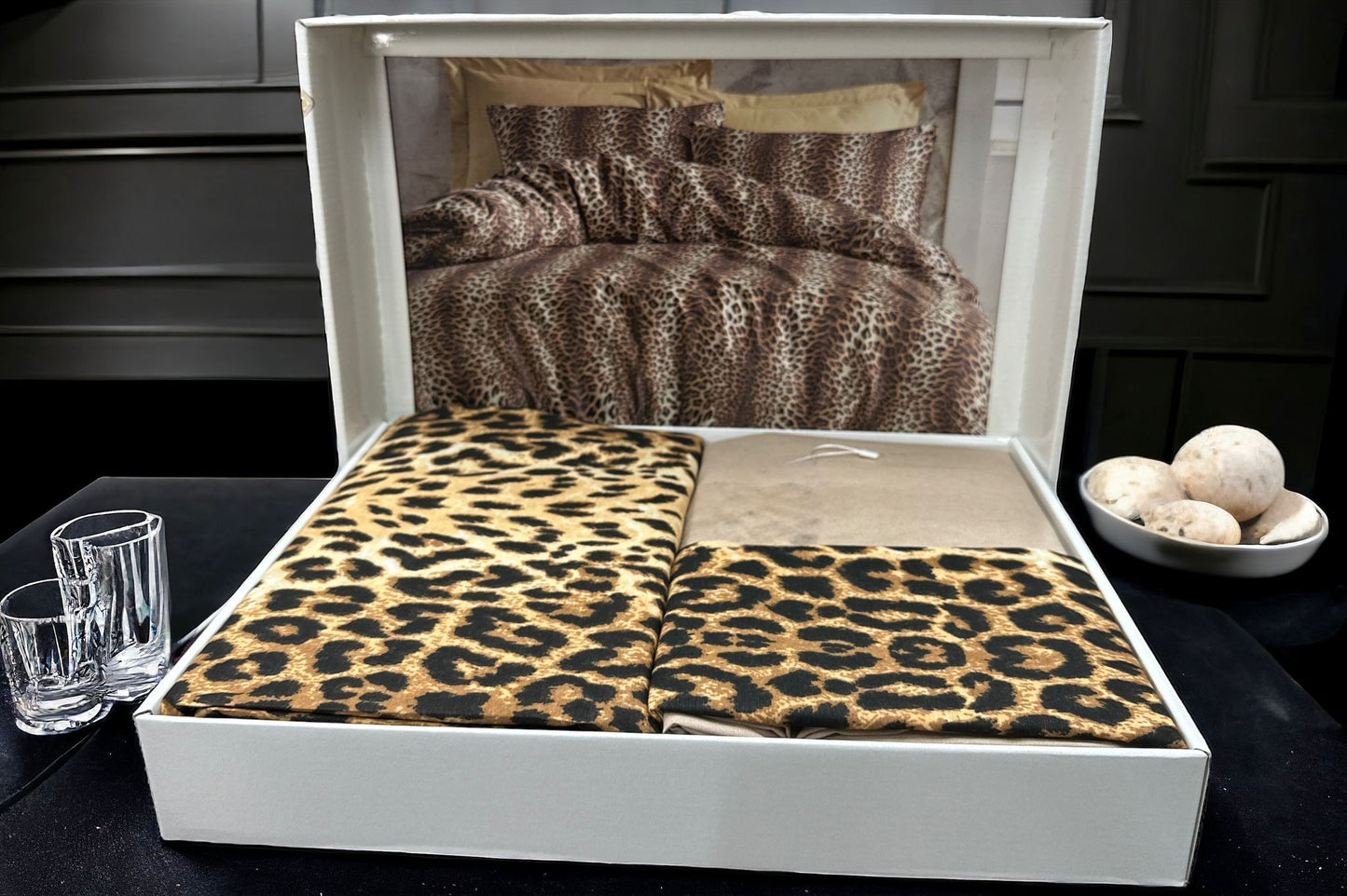 Leopard Pattern Double Duvet Cover Set – Double Size