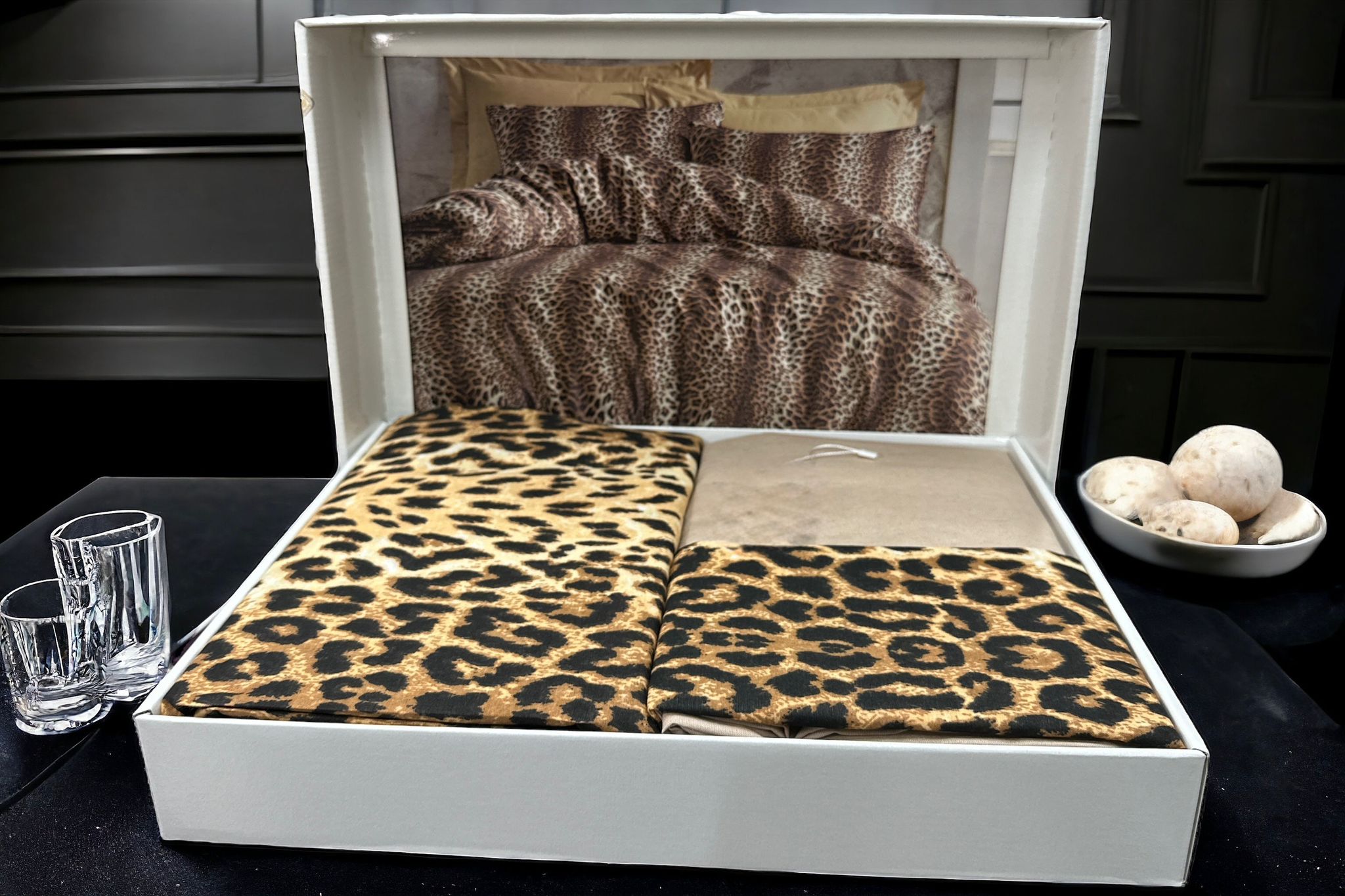 Leopard Pattern Double Duvet Cover Set – Double Size
